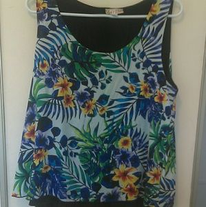 Large Floral Tank Top